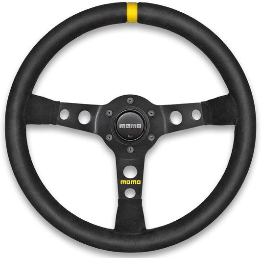 VOLANTE MOMO 350 MM ALCANTARA NEGRO MOD.07