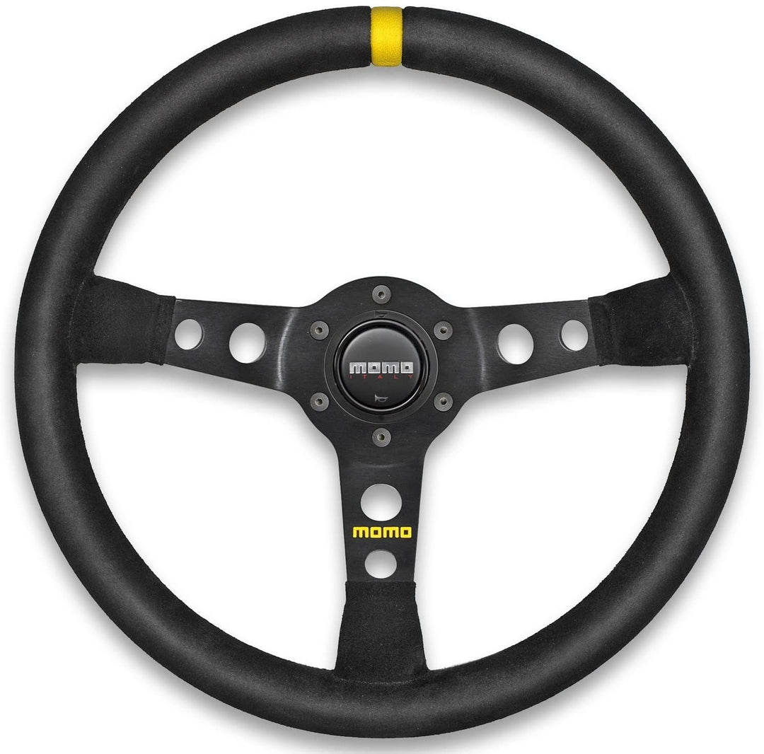 VOLANTE MOMO 350 MM ALCANTARA NEGRO MOD.07 MOMO | VRM Motorsports