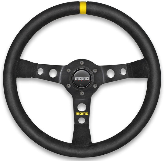 VOLANTE MOMO 350 MM ALCANTARA NEGRO MOD.07 MOMO | VRM Motorsports