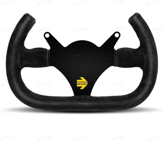 VOLANTE MOMO 290MM PIEL VUELTA NEGRO MOD.101