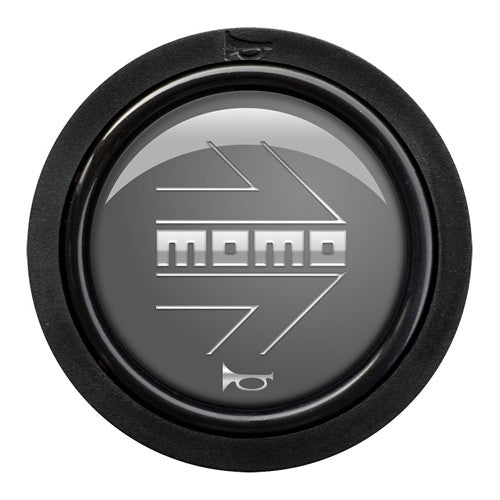 PACK 10 PULSADOR MOMO ARROW LOGO BRILLANTE ANTRACITA CROMADO 2CC R MOMO | VRM Motorsports