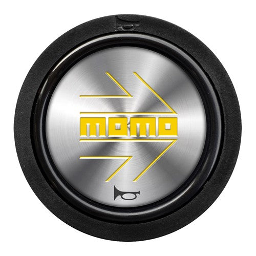 PACK 10 PULSADOR MOMO ARROW LOGO PLATA AMARILLO 2CC F MOMO | VRM Motorsports