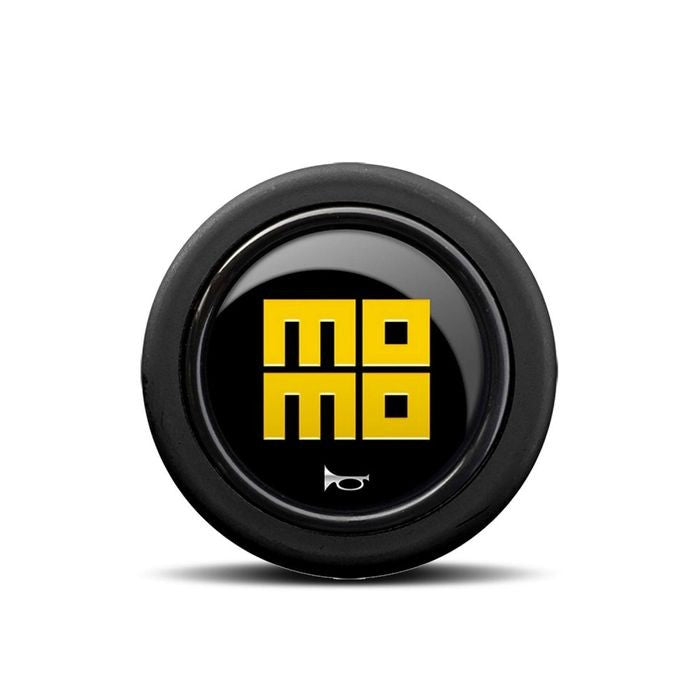 PACK 10 PULSADOR MOMO HERITAGE LOGO BRILLANTE NEGRO AMARILLO 2CC R MOMO | VRM Motorsports