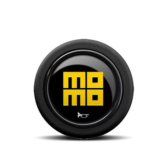 PACK 10 PULSADOR MOMO HERITAGE LOGO BRILLANTE NEGRO AMARILLO 2CC R MOMO | VRM Motorsports