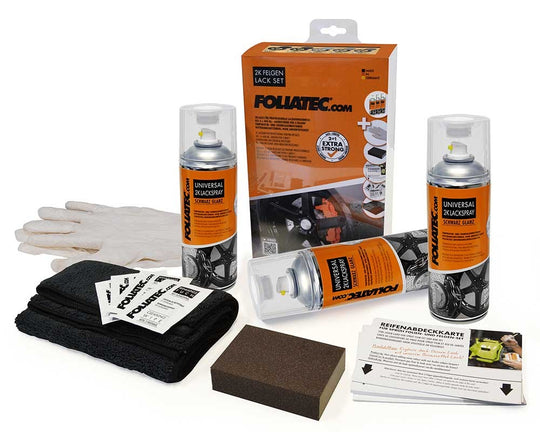 Foliatec Kit Pintura En Spray Para Llantas 2C Plateado Metálico Brillante - Imagen 6 Foliatec VRM Motorsports