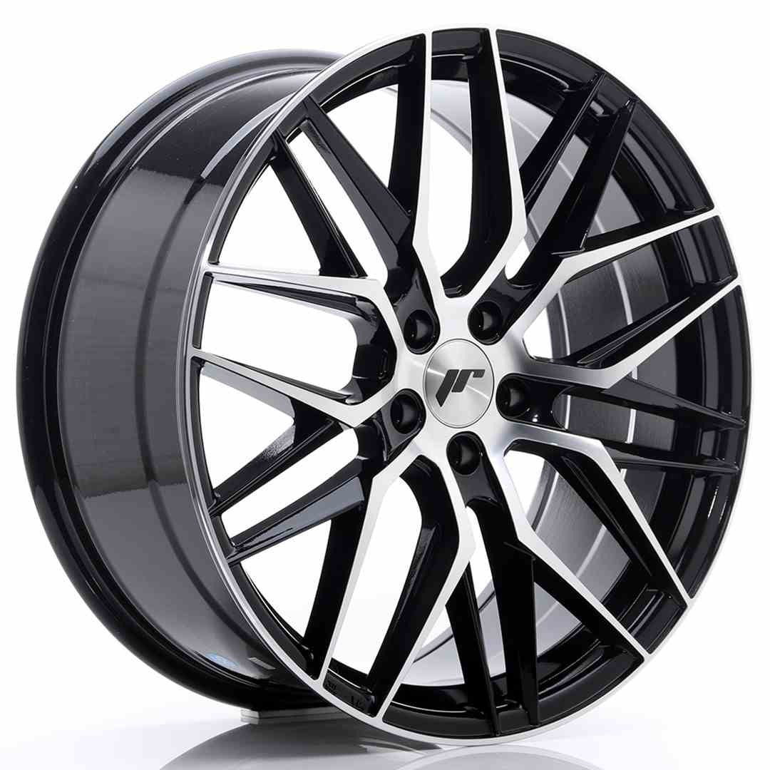 Japan Racing LLANTA JAPAN RACING JR28 20X8,5 ET40 5X108 NEGRO BRILLANTE MACHINED FACE