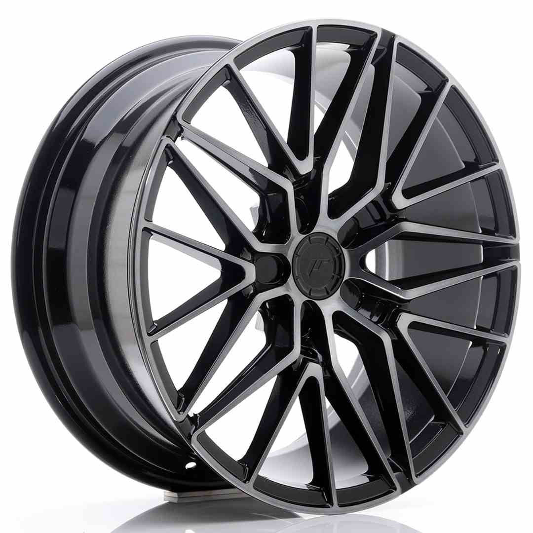 Japan Racing LLANTA JAPAN RACING JR38 18X8 ET35-45 5H BLANK BLACK BRUSHED W/TINTED FACE