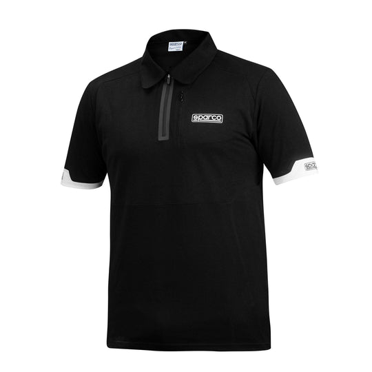 SPARCO POLO CON CREMALLERA TALLA XS NEGRO