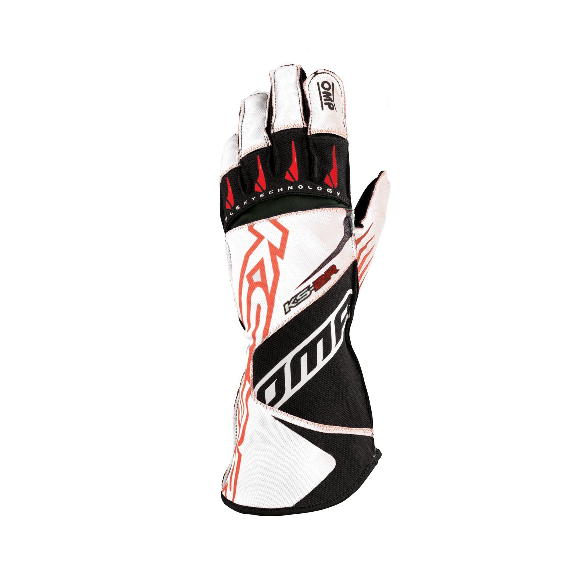 OMP KS-2R GUANTES MY2022 BLANCO/ROJO TALLA XL - OMP original VRM Motorsports imagen 1