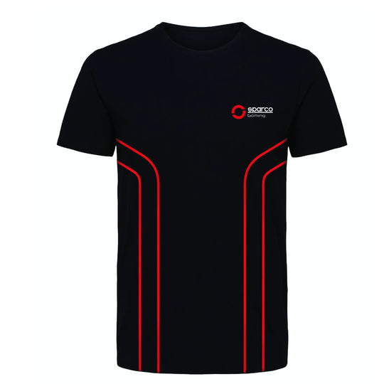 CAMISETA GAMING TALLA M NEGRO/ROJO