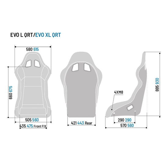 Sparco Asiento Evo QRT X Negro - Sparco original VRM Motorsports imagen 4