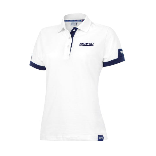 SPARCO POLO LADY CORPORATE TALLA S BLANCO