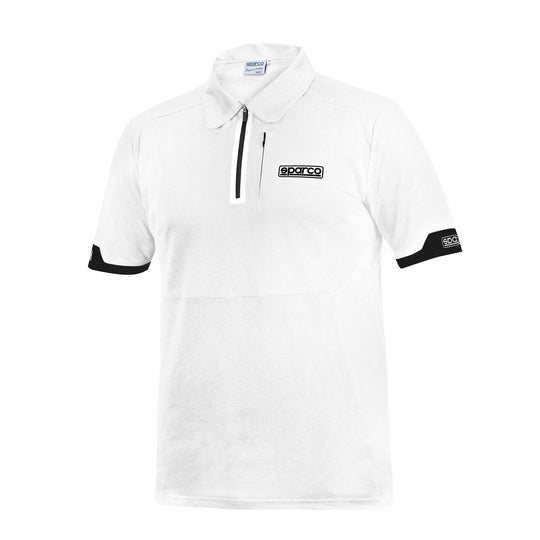 SPARCO POLO CON CREMALLERA TALLA M BLANCO
