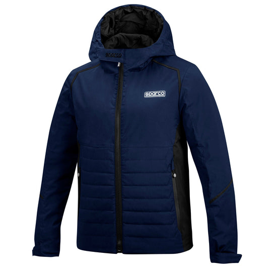 SPARCO WINDBREAKER JACKET SIZE S BLUE/BLACK