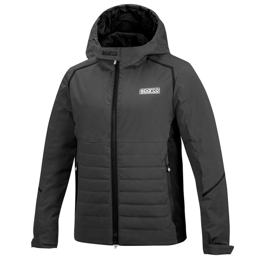 SPARCO WINDPROOF JACKET SIZE S GREY/BLACK