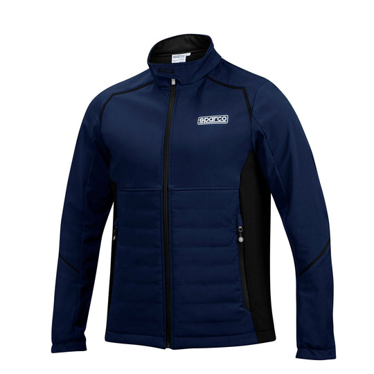 CHAQUETA SOFTSHELL TALLA XS AZUL/NEGRO