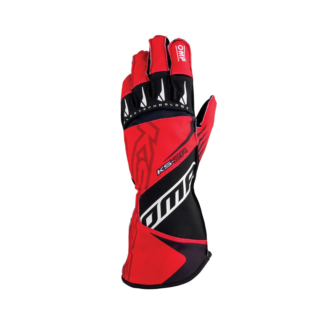 OMP KS-2R GUANTES MY2022 ROJO/NEGRO TALLA 4 - OMP original VRM Motorsports imagen 3