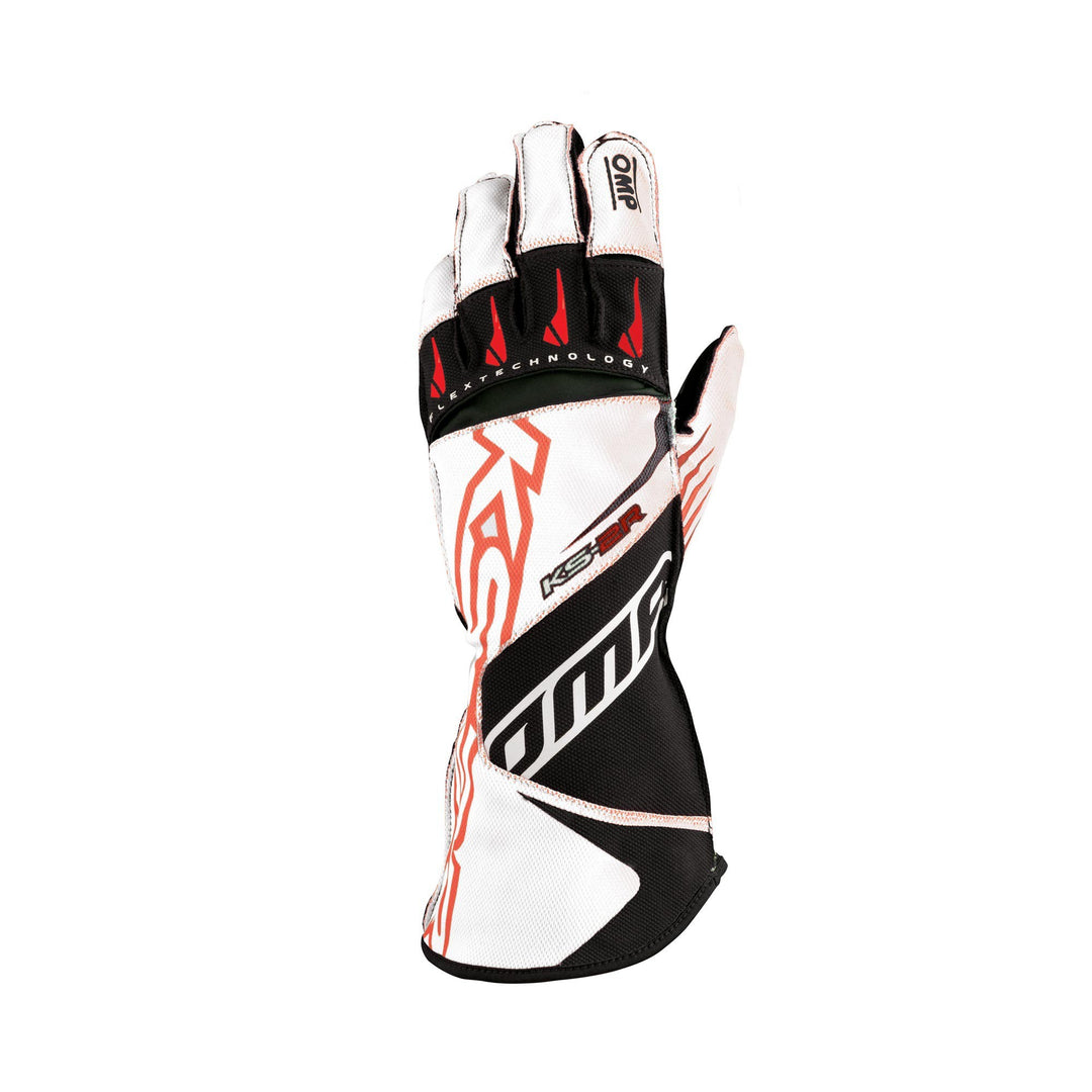 OMP KS-2R GUANTES MY2022 BLANCO/ROJO TALLA L - OMP original VRM Motorsports imagen 3