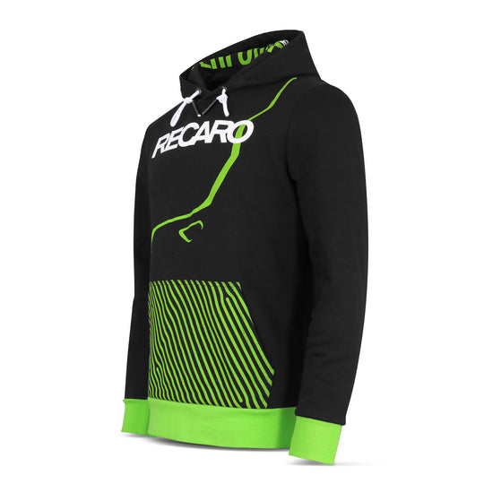 RECARO Sudadera Con Capucha Dinámica, Negra, L - Imagen 3 RECARO VRM Motorsports