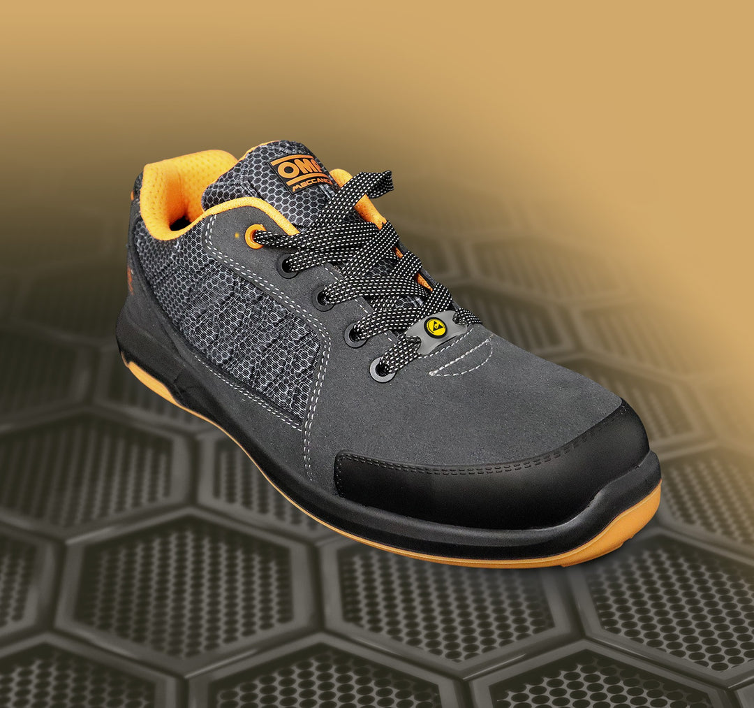 OMP MECCANICA ZAPATILLAS TRABAJO SEGURIDAD S1P SRC ESD PRO SPORT TALLA 40 GRIS NARANJA - OMP original VRM Motorsports imagen 12