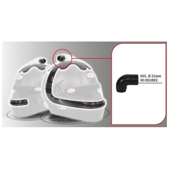 Kit Ventilación Forzada Intake Parte Superior/Lateral V20 - Hp7/Hp77- 90 Grados - Bell | VRM Motorsports