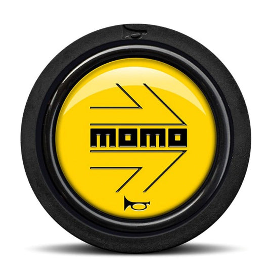 PACK 10 PULSADOR MOMO ARROW LOGO PULIDO AMARILLO NEGRO 2CC F MOMO | VRM Motorsports