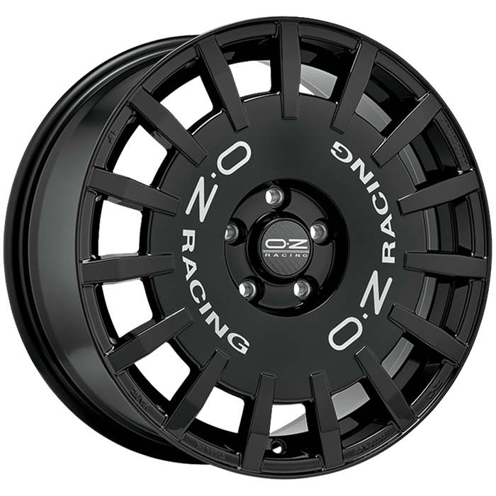 OZ LLANTA RALLY RACING 7x17 5x100 ET 35 NEGRO BRILLANTE SILVER LETTERING