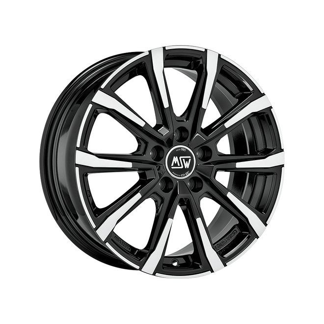 OZ LLANTA MSW 79 6,5x16 5x100 ET 40 NEGRO BRILLANTE PULIDO