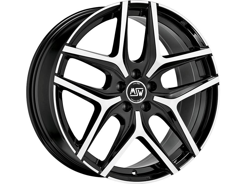 OZ LLANTA MSW 40 VAN 6,5x16 5x112 ET 50 NEGRO BRILLANTE PULIDO