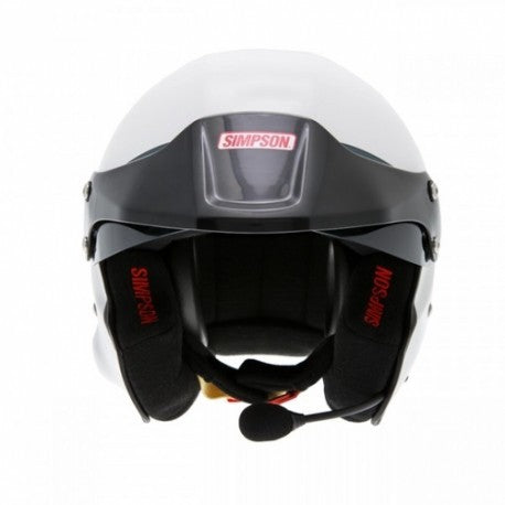 Sparco Casco Rally Blanco Talla Xs Hans (Visera Negra) - Sparco original VRM Motorsports imagen 2
