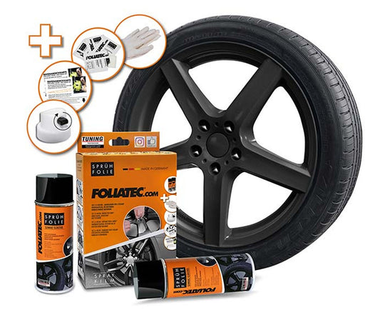 Foliatec Kit De Goma Líquida Negra Brillante 2 x 400 ml - Foliatec original VRM Motorsports
