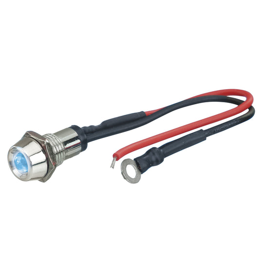 Foliatec Luz LED Control Chrome Ice Azul 1 Pieza Ø 10 mm - Foliatec original VRM Motorsports
