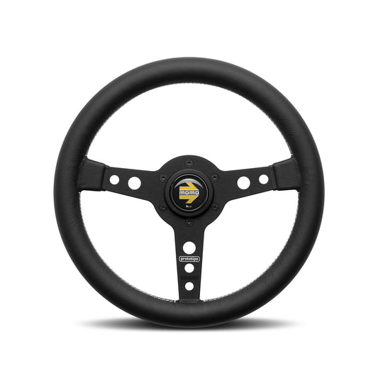 VOLANTE MOMO PROTOTIPO 370 MM RADIO NEGRO