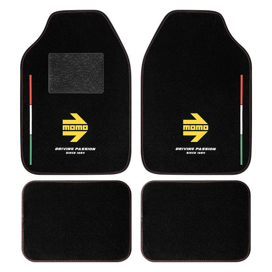 SET COMPLETO 4 PIEZAS ALFOMBRAS MOMO UNIVERSALES ITALIA MAT MOMO | VRM Motorsports