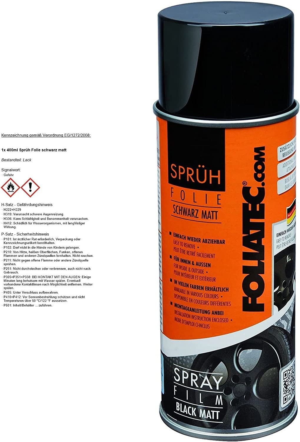 Foliatec Goma Líquida Negra Mate 1 x 400 ml - Imagen 7 Foliatec VRM Motorsports