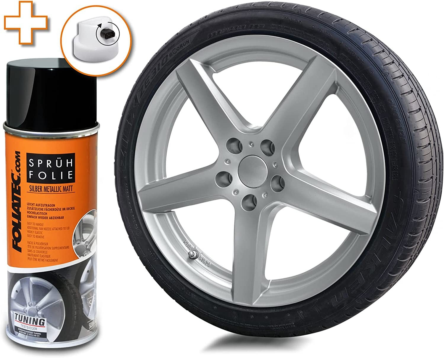 Foliatec Goma Líquida Plata Metálico 1 x 400 ml - Foliatec original VRM Motorsports