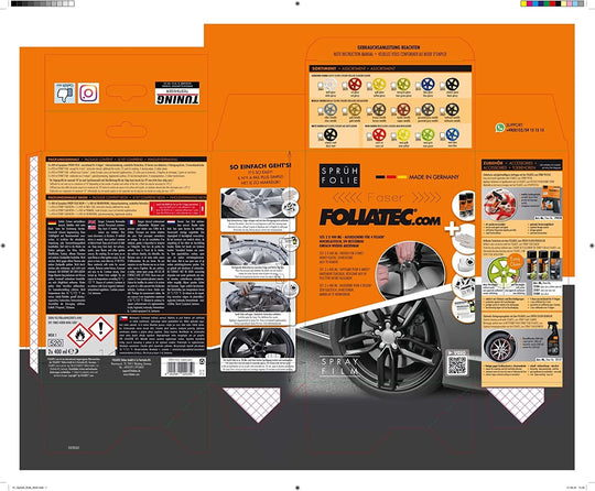 Foliatec Kit De Goma Líquida Negra Brillante 2 x 400 ml - Imagen 6 Foliatec VRM Motorsports