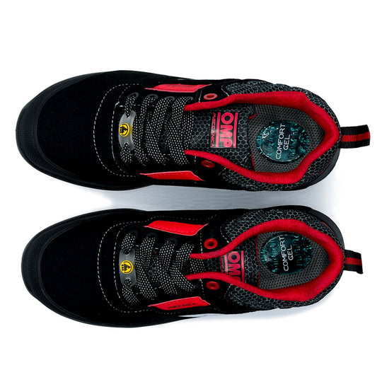 OMP MECCANICA ZAPATILLAS TRABAJO SEGURIDAD S3 SRC ESD PRO URBAN TALLA 39 NEGRO ROJO - OMP original VRM Motorsports imagen 9