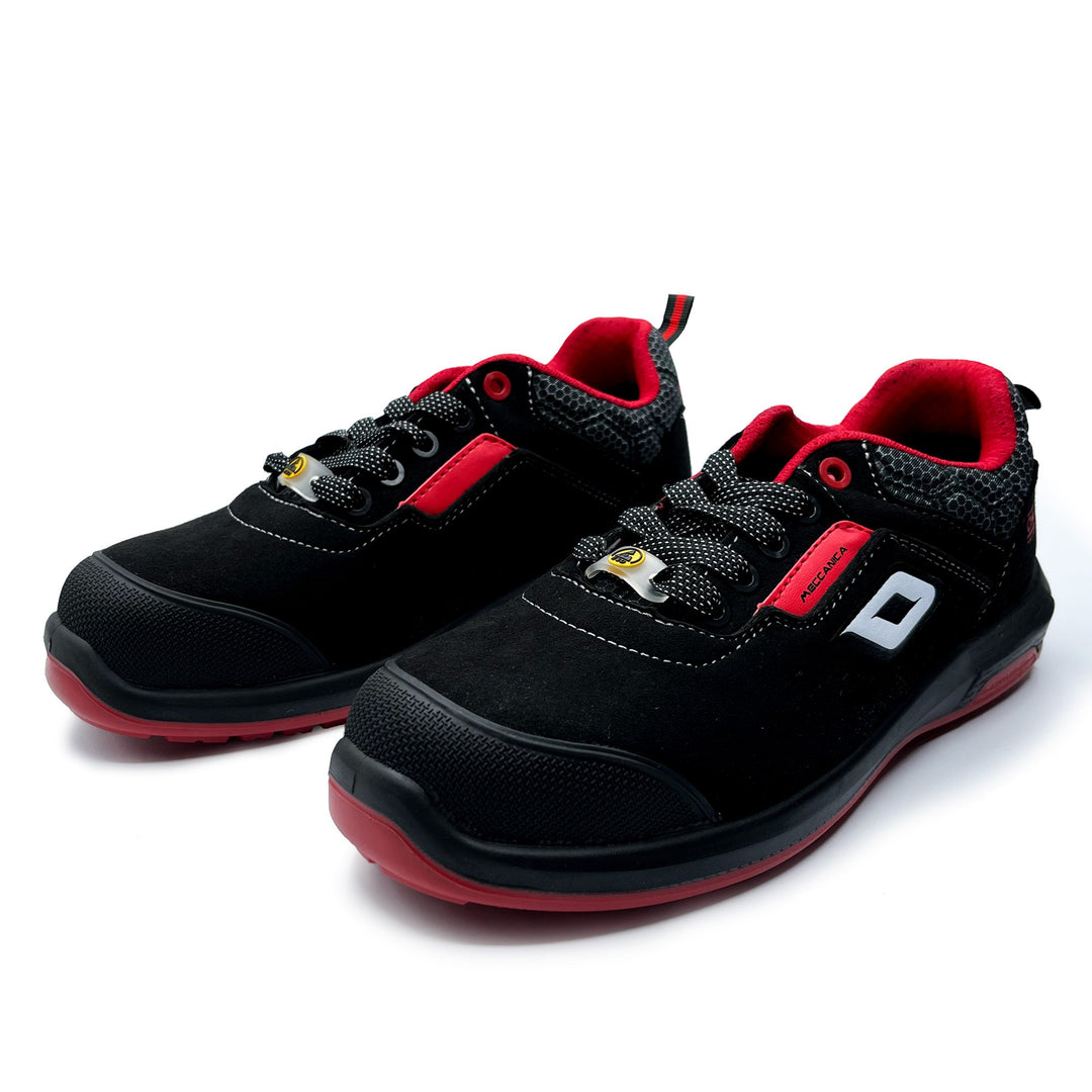 OMP MECCANICA ZAPATILLAS TRABAJO SEGURIDAD S3 SRC ESD PRO URBAN TALLA 38 NEGRO ROJO - OMP original VRM Motorsports imagen 2
