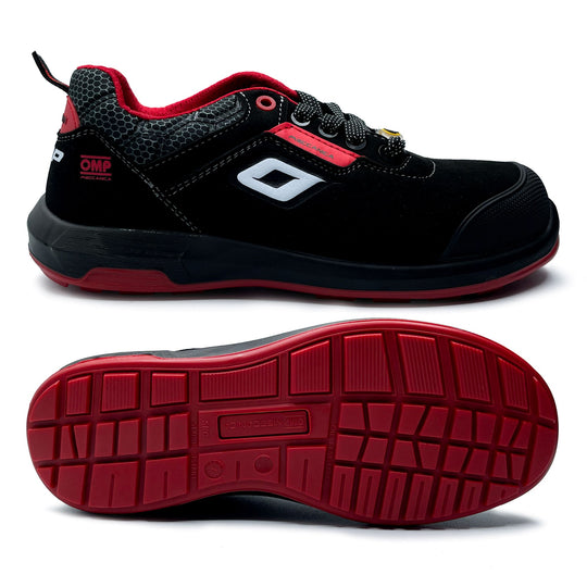 OMP MECCANICA ZAPATILLAS TRABAJO SEGURIDAD S3 SRC ESD PRO URBAN TALLA 41 NEGRO ROJO - OMP original VRM Motorsports imagen 5