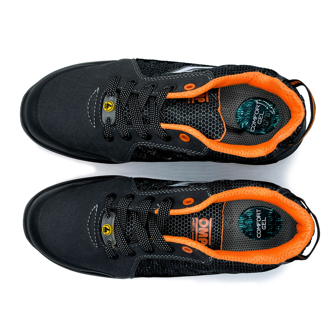 OMP MECCANICA ZAPATILLAS TRABAJO SEGURIDAD S1P SRC ESD PRO SPORT TALLA 38 GRIS NARANJA - OMP original VRM Motorsports imagen 9