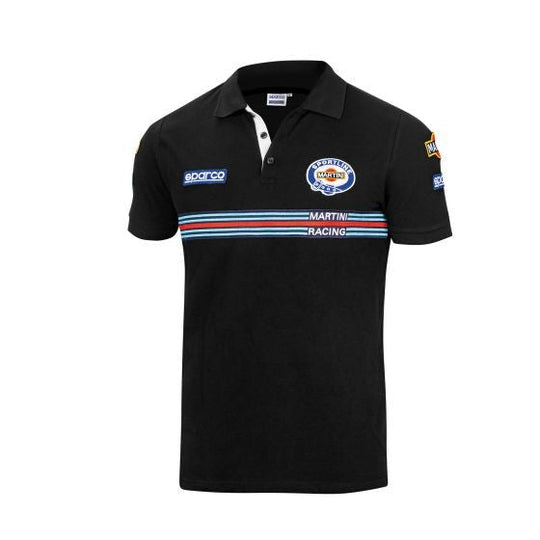SPARCO POLO REPLICA MARTINI-R TALLA 5XXL NEGRO