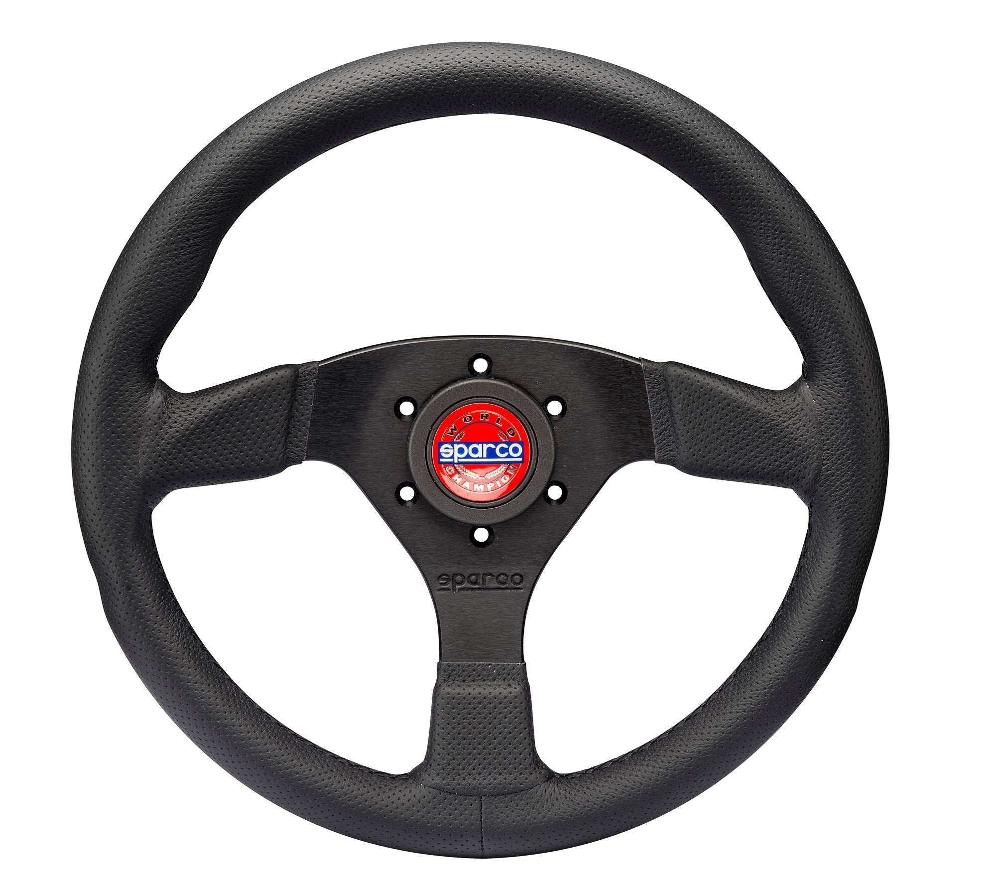 Sparco Volante Mod.383 Cuero Perforado Cosido Negro - Sparco original VRM Motorsports imagen 1