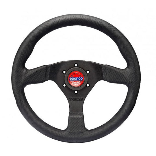Sparco Volante Mod.383 Cuero Perforado Cosido Rojo - Sparco original VRM Motorsports imagen 1