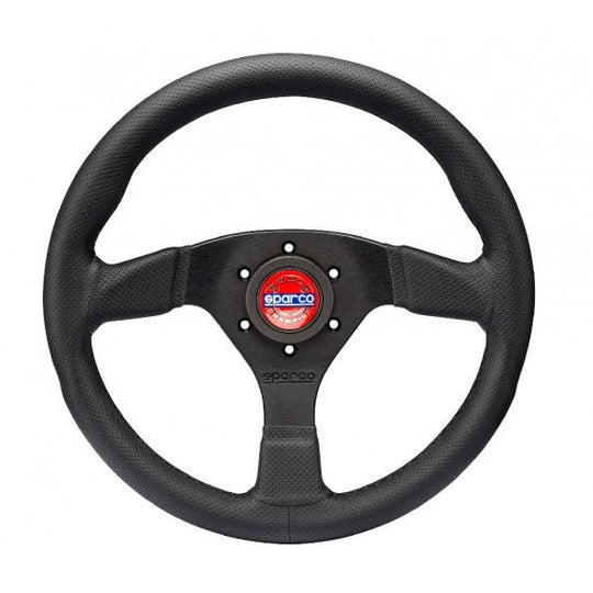 SPARCO VOLANTE MOD.383 CUERO PERFORADO COSIDO NEGRO