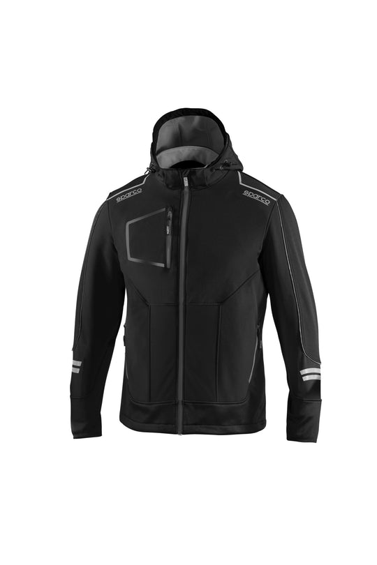 CHAQUETA SOFT-SHELL TECH TW TALLA S NEGRO/GRIS