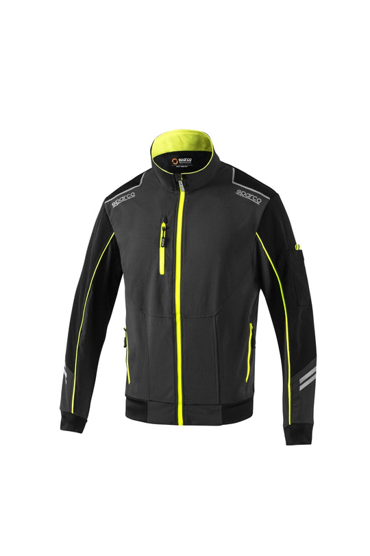 CHAQUETA LIGHT-SHELL TECH TW TALLA S GRIS/AMARILLO FLUO