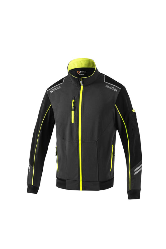 CHAQUETA LIGHT-SHELL TECH TW TALLA L GRIS/AMARILLO FLUO