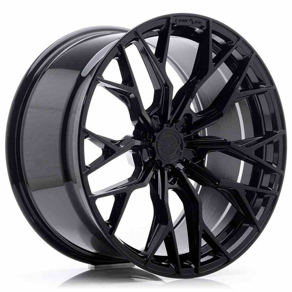 JAPAN RACING CVR1 10x23 ET20-64 BLANK 74.1 PLATINUM BLACK WHEEL