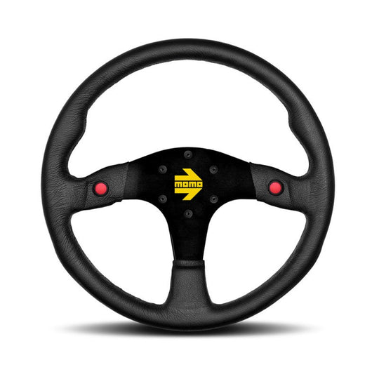 VOLANTE MOD 80 NEGRO CUERO 350 NUEVO MOMO | VRM Motorsports